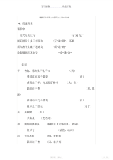 【归纳】粤教版高中语文必修四文言文知识归纳