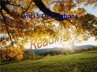 高中英语课件destinition-Reading