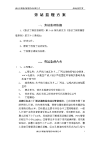 共建区及江城大道项目工程旁站监理方案