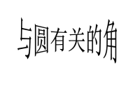 [中考数学课件]中考数学复习与圆有关的角［人教版］