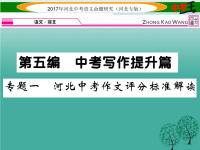 中考语文总复习第五编中考写作提升篇专题一河北中考作文评分标准解读课件