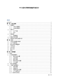 中小型水库除险加固毕业设计