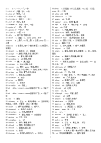 2017初中英语单词大纲