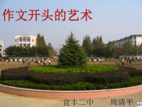作文开头的艺术