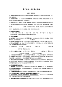 高中会考复习资料(政史地)三合一精华版