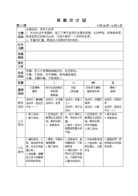 周计划、区域活动计划