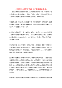 中国农村水电的长效观-综合新能源论文(1)