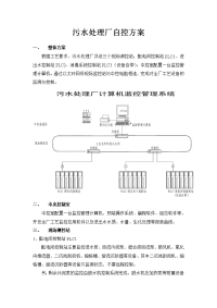 污水处理厂自控方案