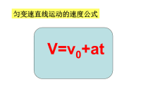 高中物理 匀变速位移和时间关系课件