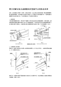 图文详解安装合成树脂瓦时屋面节点的防水处理