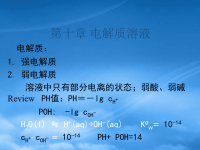 高中化学 电解质溶液竞赛课件