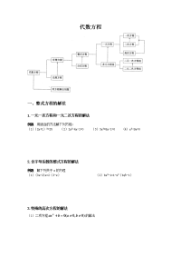 初中各类方程的解法及练习