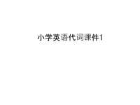 小学英语代词课件1教程文件