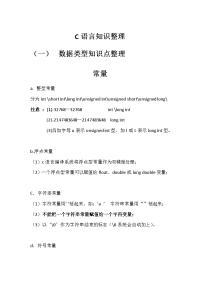 c语言学习资料整理总结