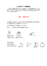 高考常用24个物理模型【高考必备】