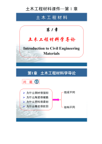 土木工程材料课件-第1章