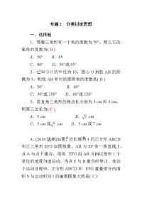 《中考课件初中数学总复习资料》专题2　分类讨论思想