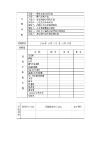 水处理实验报告