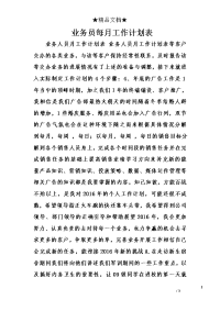 业务员每月工作计划表_1