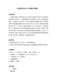 幼儿园大班优质课—大班数学活动《单数和双数》新