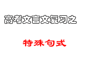 高考文言文复习之文言文特殊句式(很实用)