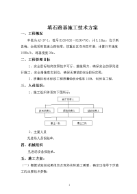 高速公路填石路基施工技术方案