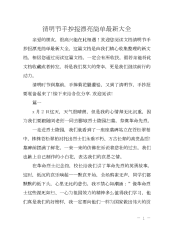 清明节手抄报漂亮简单最新大全.docx