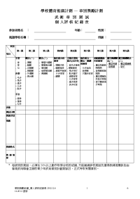 学校体育推广计划—章别奖励计划