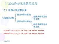 水污染控制技术第二版课件 教学课件 作者 王金梅 薛叙明 主编7.循环水处理