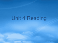 高中英语：Unit 4 Reading课件 人教必修4