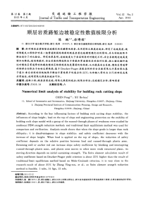 顺层岩质路堑边坡稳定性数值极限分析-论文.pdf