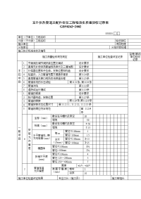 室外供热管道工程检验批质量验收记录表