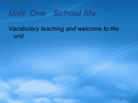 高中英语 Unit One School life课件 牛津