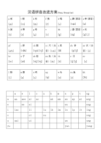 汉语拼音改进方案