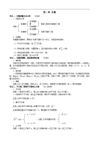 初中数学中考知识点总结