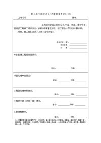 施工单位各类施工组织设计与方案报审表范本word版