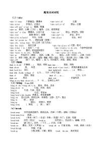 高考魔鬼动词