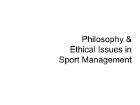 PhilosophyofSport体育哲学