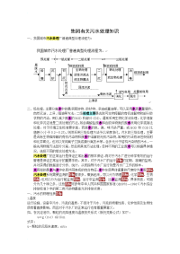 集团有关污水处理知识