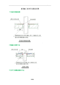 建筑施工防水节点做法详图