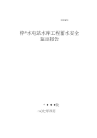 某电站双曲浆砌石拱坝水库蓄水安全鉴定终稿)非常好的资料