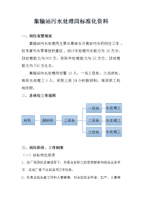 集输站污水处理岗标准化资料分析