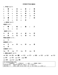 汉语拼音拼读与练习