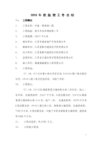 中港雅典城二期工程年度监理工作总结