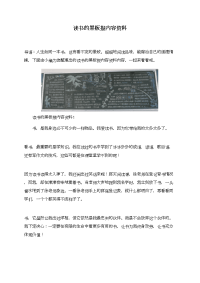 读书的黑板报内容资料