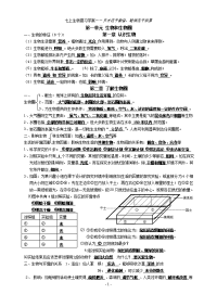 七上生物复习学案(人教版)