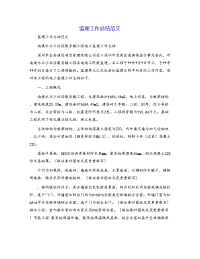 监理工作总结范文[4]