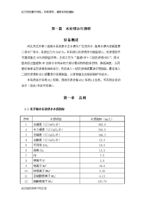 二期化学运规水处理运行规程