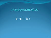 小学研究性学习ppt课件