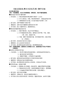 幼儿英语奥尔夫音乐艺术教学目标